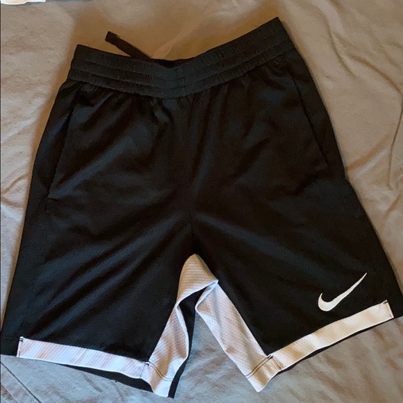 Nike Boys’ Training Shorts (Black/white) - Picture 1 of 4